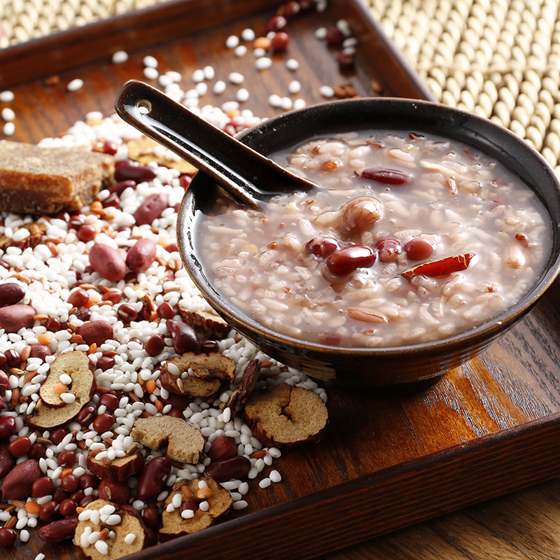Red dates, red rice, seven red porridge, blood color, spleen and stomach, ten grains rice porridge, coarse grains, miscellaneous grains, health porridge 100g*3 packs