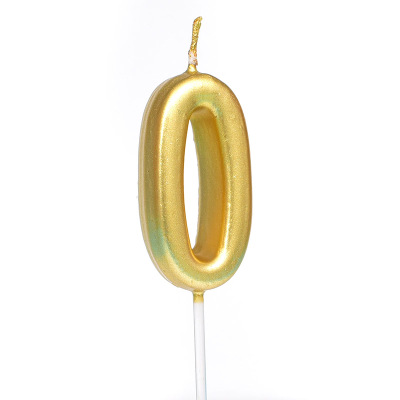 Fat Mother Bake House Golden Birthday Candle Letter Candle Digital Candle Birthday Cake Decoration Items