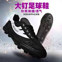 Qingdao double star counter Ares-1 football shoes sports shoes boys and girls broken nails training shoes canvas students