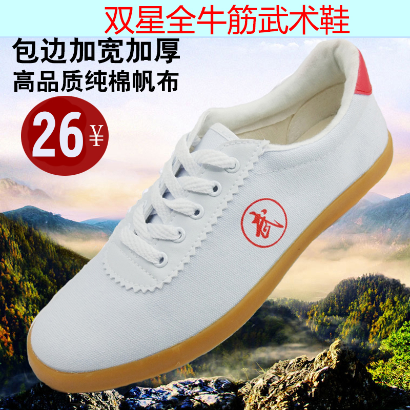 Qingdao Double Star Martial Arts Shoes Exercise Shoes Men and Women Tai Chi Shoes Morning Exercise Shoes Kung Fu Training Shoes Canvas Shoes Spring Summer
