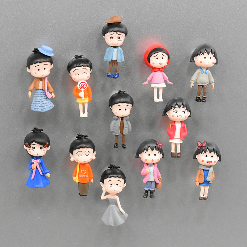 Korea Creative Fridge Sticker Magnet Magnet Japan Cute Cartoon Cherry Pellet 3D Solid set of home