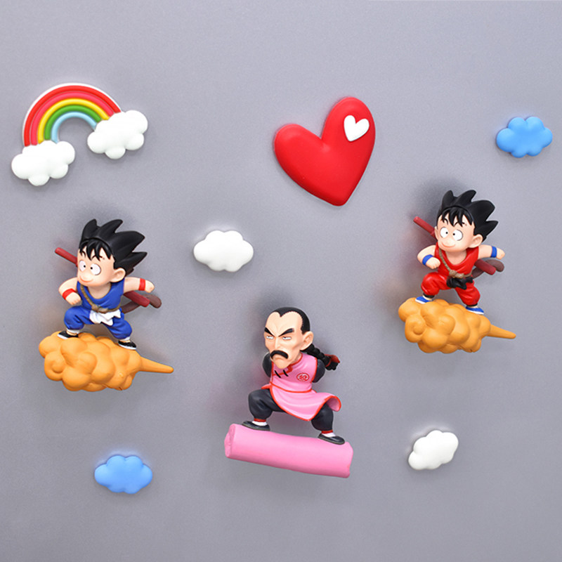 Creative stereo seven dragon beads bath flying Wuku refrigerator sticker magnetic decoration magnetic posting posted