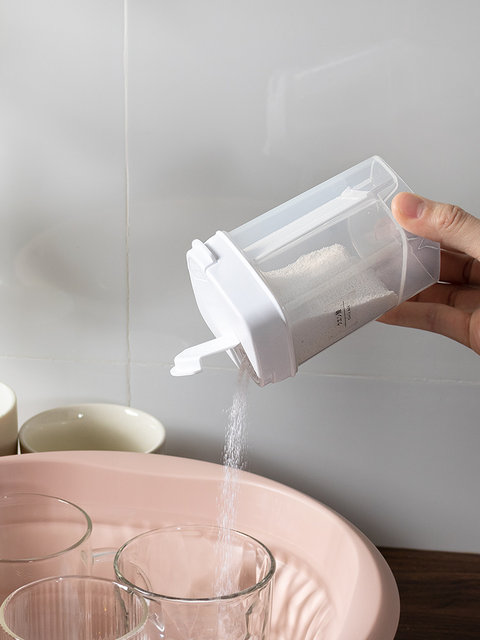 Japanese powder storage box Baking soda citric acid laundry detergent storage bottle Powder metering box Quantitative dispensing bottle
