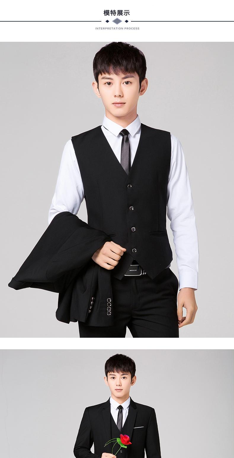 Bộ đồ vest nam ba mảnh mùa hè phiên bản Hàn Quốc của bộ đồ nhỏ tự trồng phù hợp với váy chuyên nghiệp nhất đồ nam đẹp 2021