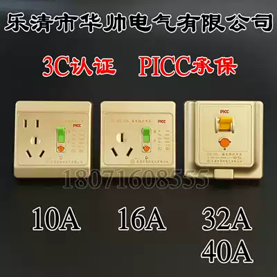 Yueqing Huashuai Electric Co., Ltd. Golden Leakage Protection Switch 10A 16A 32A40A Leakage Open