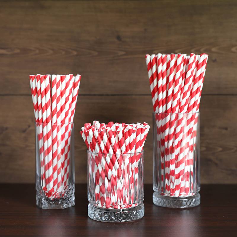 Environmental protection paper straw disposable good-looking paper straw color art straw short straw drink long straw