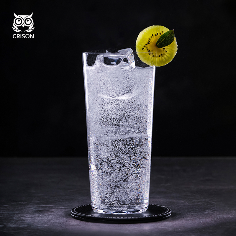LD3802 CRISON lead-free crystal glass long Drink cup Summer bubble water glass Iced Orange Cup Cocktail