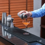 CRISON Барная стойка для бара, прямоугольный большой барный коврик, барная стойка, нескользящий фильтр для воды, пластиковый коврик, инструмент, коврик для слива бокала