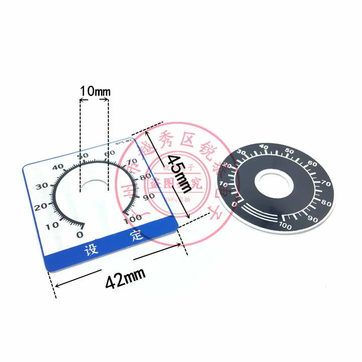 Chiết áp RV24 RV24YN20S1K2K5K10K100k200k500K1M có nắp và thang đo