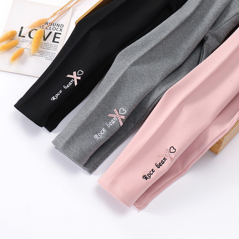 Girl Inside Hitch Pants Spring Autumn Outwear 2 Year Old Children Pure Cotton Pants 3 Spring Paragraph 4 Baby Sashimi 6 White Small Leggings Pants