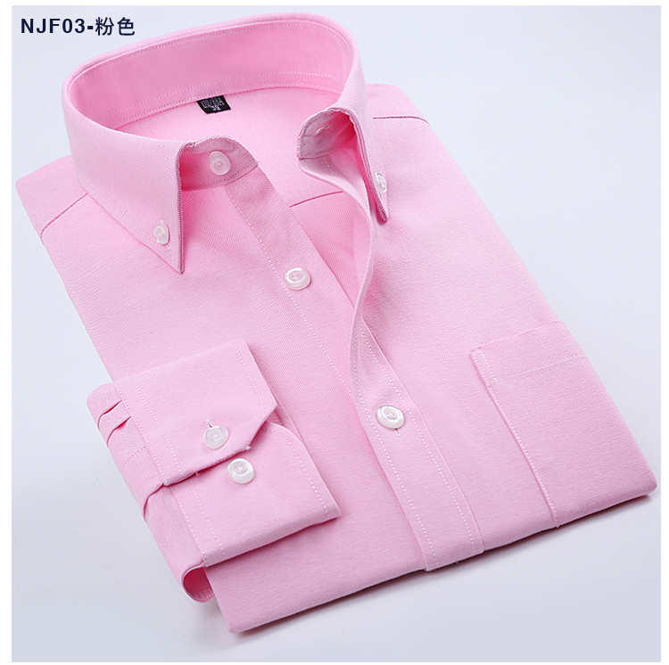 Người cha trung niên và người già tải áo sơ mi nam trung niên dài tay miễn phí kinh doanh bình thường sơ mi tay ngắn