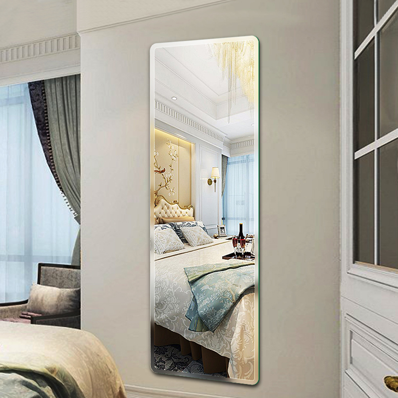 Clothes mirror home full-length mirror floor mirror dormitory mirror wall hanging mirror bathroom mirror bedroom large mirror clothing store mirror