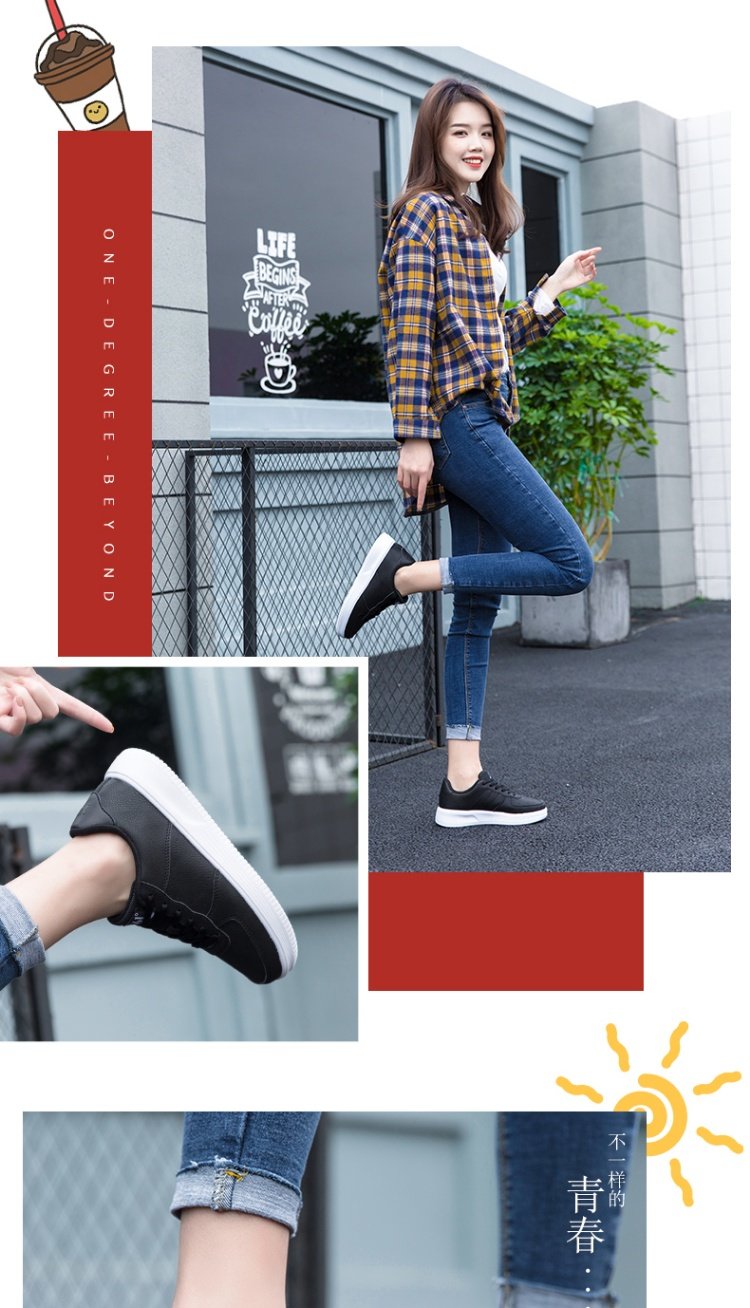 Giày nữ 361 giày nữ mùa thu 2019 hoa anh đào mới 361 giày thể thao nữ air air one nữ nhỏ giày trắng R - Dép / giày thường giày xtep