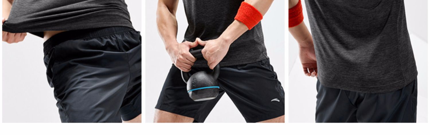 Bộ đồ thể thao Anta nam 2019 hè giản dị quần short tay ngắn tập thể dục buổi sáng chạy bộ đồ thể thao hai mảnh - Thể thao sau bộ quần áo thể thao