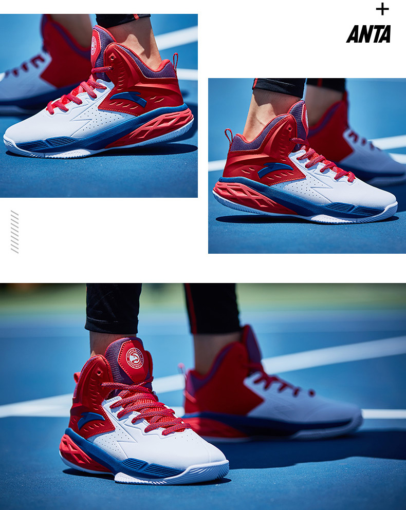 Anta giày nam giày bóng rổ 2018 mới cao-top non-slip sốc sneakers sinh viên NBA khởi động cứng giày bóng rổ giày thể thao lining