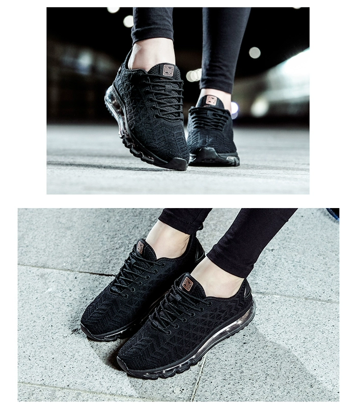 Giày chạy bộ nữ Anta 2019 giày mới mùa thu trang web chính thức mới chạy đầy đủ đệm cọ lưới thoáng khí giày thể thao giản dị - Giày chạy bộ