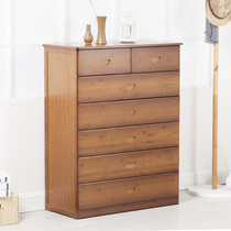 Chest chest simple modern chest of drawers bedroom living room locker solid wood chest drawer type storage cabinet against wall