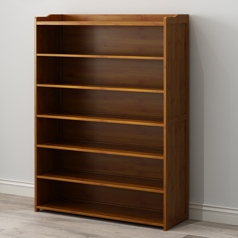 Multi-layer shoe shelf simple home door space-saving dormitory dust-proof economical storage bamboo solid wood shoe cabinet storage