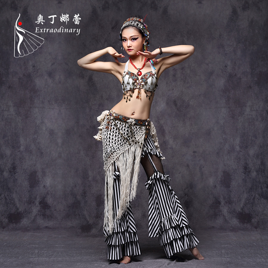 Odin Nare 2020 new belly dance suit bra performance clothing tassel waist towel performance suit tribal style