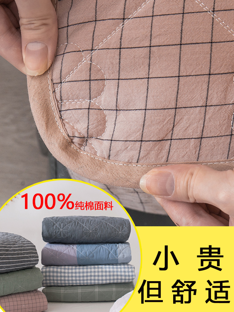 2021 new cotton padded bed cover bed single piece bed Li pure cotton bed pad bed bag spring and autumn set thickened summer