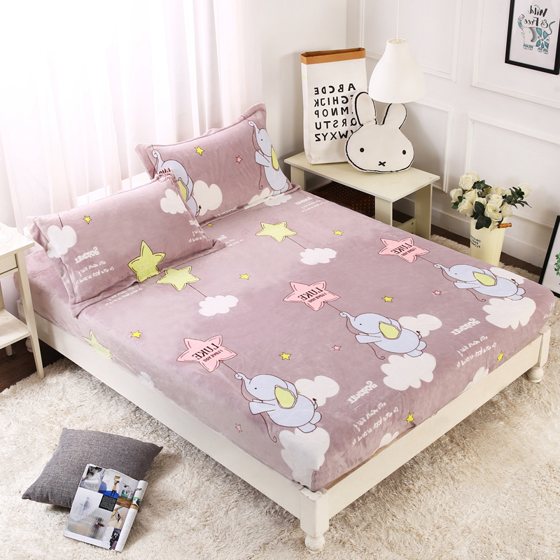 Màu xanh lá cây nhung vàng dày phủ lên giường nệm nệm Ga chun và ga phủ