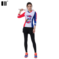 (thickened high elastic)new single and double number autumn and winter badminton suit suit womens short-sleeved long-sleeved sports nine-point culottes