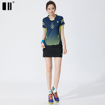 (Quick-drying type) 2020 new summer single and double badminton suit womens sports suit short-sleeved t-shirt tennis suit