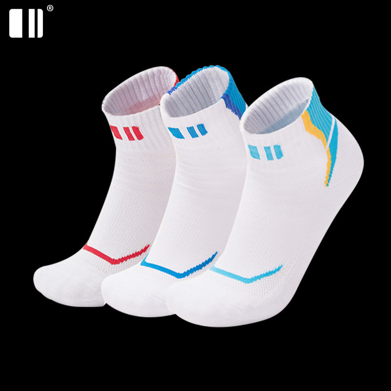 (3 Double) Single Double Number Badminton Sport Sox Male Female Badminton Socks Tennis Socks Tennis Socks