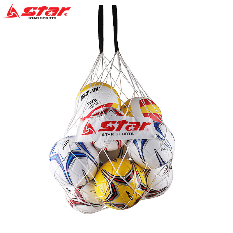Big net soccer volleyball basketball ball class 10 packed big net pocket physical education teacher student portable training equipment bag