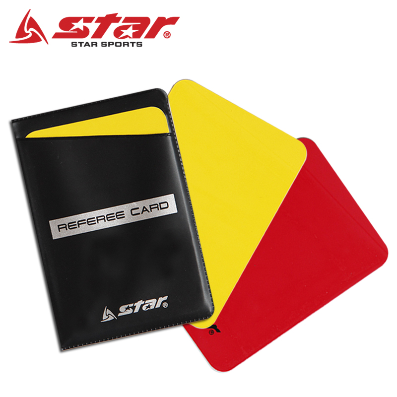 Official star Skadden referee supplies soccer match referee dedicated red and yellow card can be written SA210