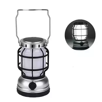 LED camping light outdoor indoor lighting kerosene lamp LED solar rechargeable camping light USB camping light flame light