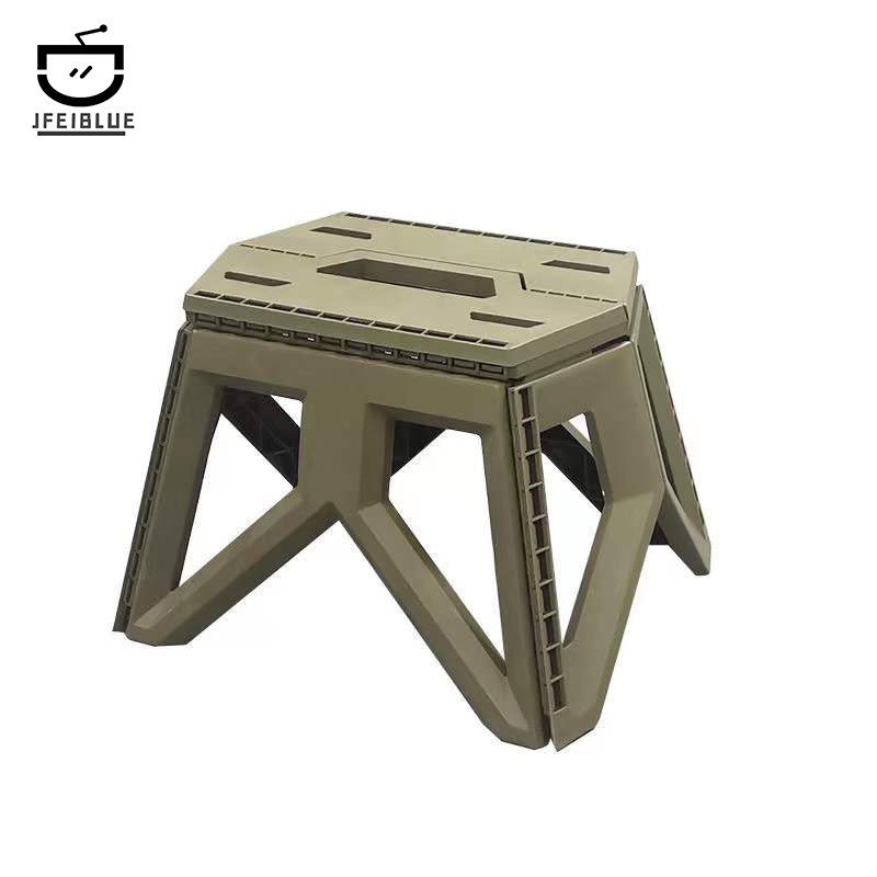 Japan B C L Tongan Outdoor Camping Tactical Style Portable Folding Plastic Chair Fishing Bench Park Beach Chair