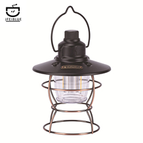 Retro camping light rechargeable outdoor picnic camping handheld atmosphere light white yellow double light color iron art pendant lamp horse light