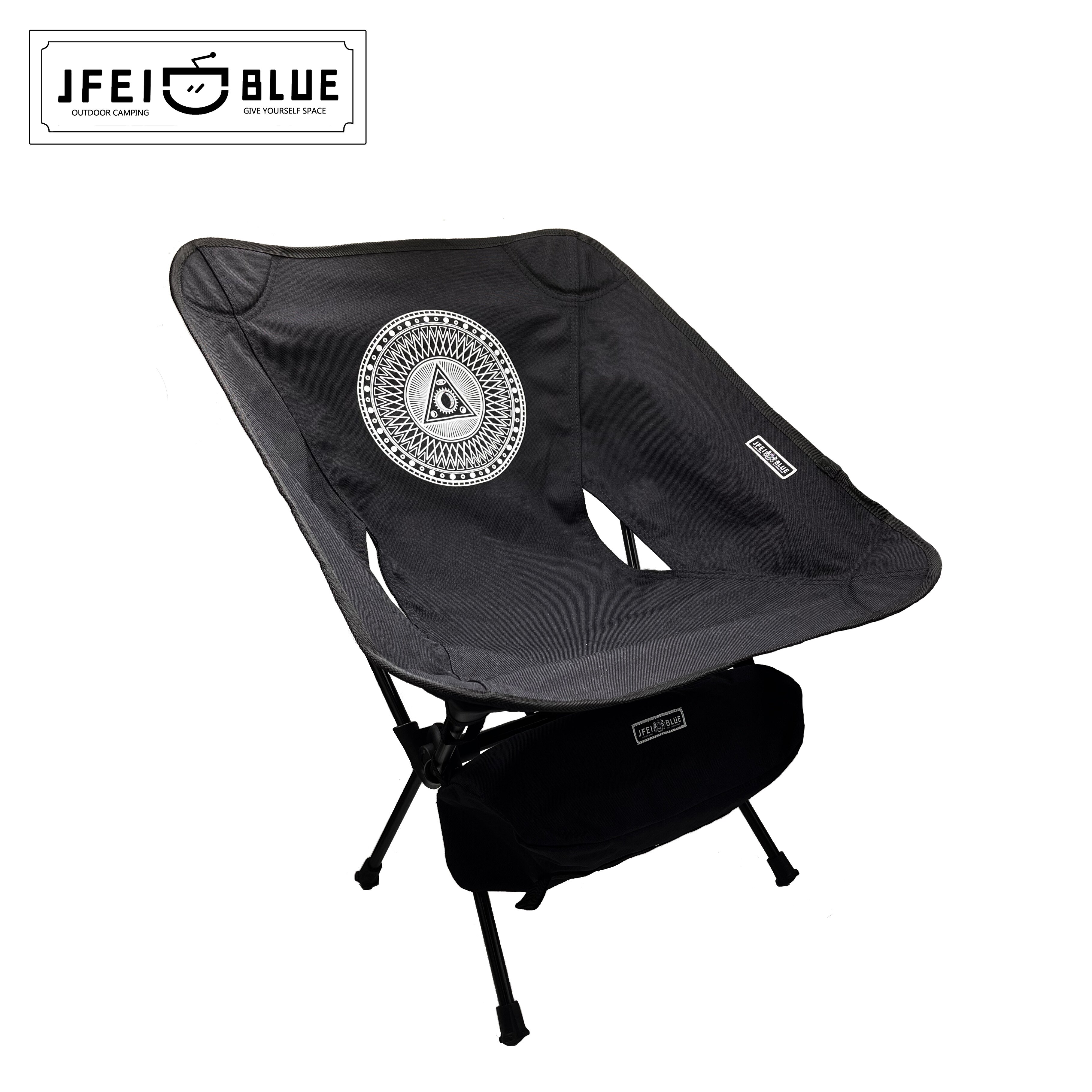 JFEIBLUE Outdoor Folding Chair Camping Chair Portable Ultralight Breathable Folding Chair Moon Chair Fishing Chair Beach Chair