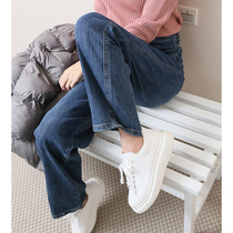 MSTOKYO shape master Li show tall ~ three-dimensional good version of washed denim cotton retro blue tone jeans