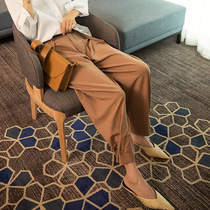 MSTOKYO pants women 2021 new lazy style loose drooping sense of micro-elastic slacks foot mouth womens trousers