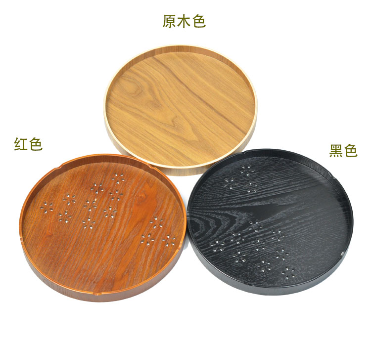 Tấm gỗ hình chữ nhật trà bằng gỗ khay Nhật Bản tea cup tray kích thước khay khách sạn tráng miệng đĩa trái cây thìa gỗ