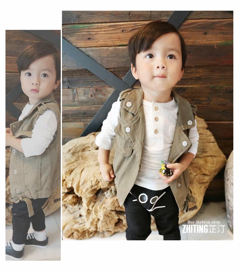 Gilet garcon &AMP en Toile de coton - Ref 2067220 Image 14