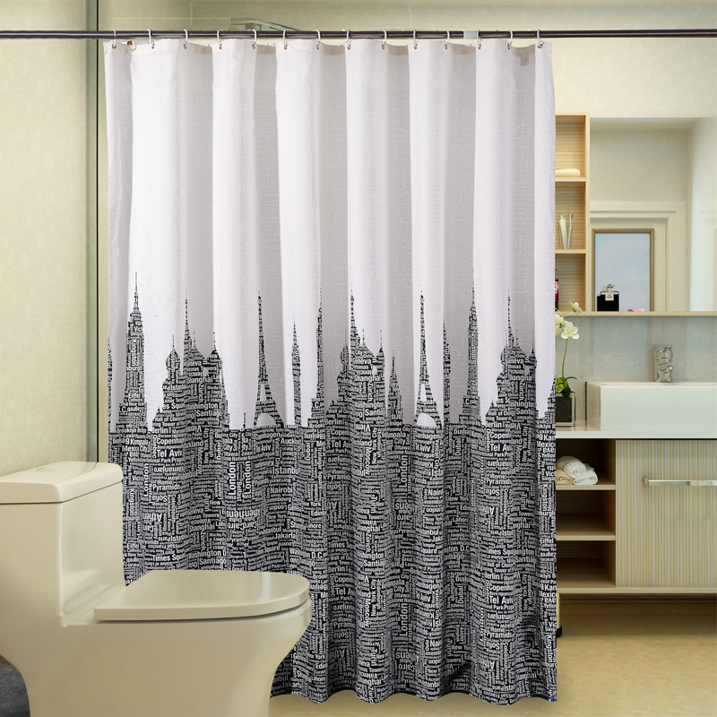 Dream shower curtain new letter tower bathroom curtain bathroom curtain bathroom curtain toilet can be customized