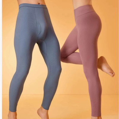 【双11抢购】全棉时代男女士24年秋冬新长款裤子保暖打底裤秋裤