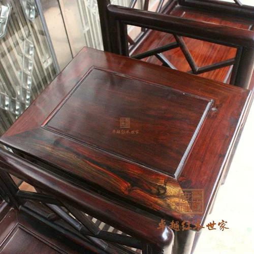 Вьетнамская мебель из красного дерева Лаос Большой Красная кислота Розовая древесина Стул Нангонг Трехэл