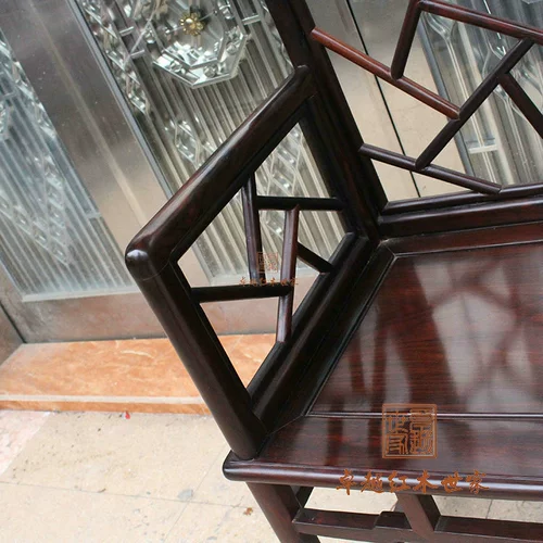 Вьетнамская мебель из красного дерева Лаос Большой Красная кислота Розовая древесина Стул Нангонг Трехэл