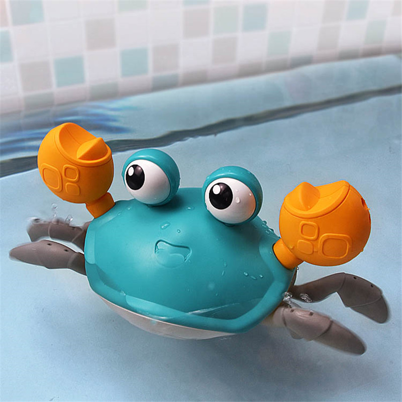 Net Red Crab Baby Boys and Girls Playing in the Sea and Taking a Bath Children's Douyin Leading the Rope Walking Cute and Fun Crab Toys