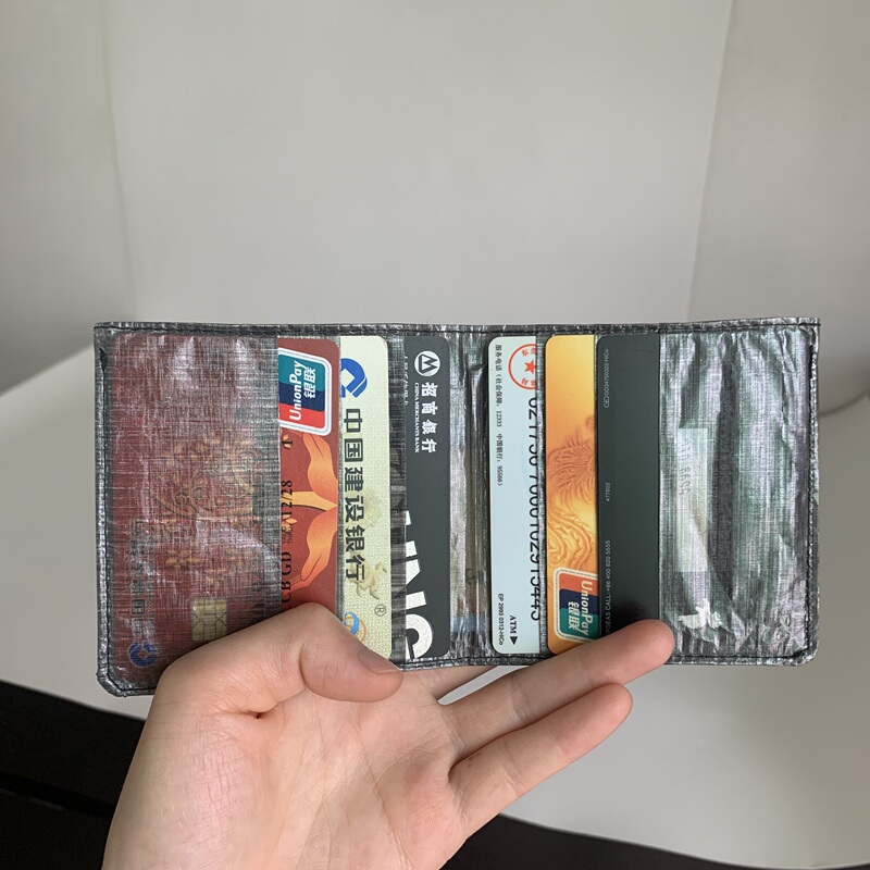Outdoor Cuben Ultra-Light Wallet, Dailima Multi-Functional Compartment Camping Wear-Resistant Card Holder Bag