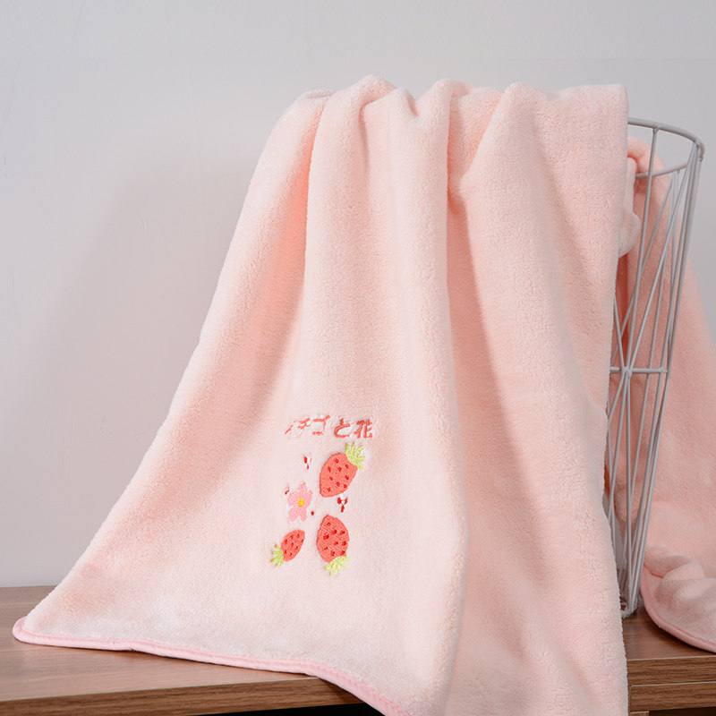 Bath towel women's summer household than pure cotton absorbent men's quick-drying can't lose hair coral velvet wrap towel bath large towel