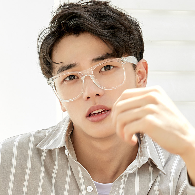 Anti-radiation glasses anti-blue light male myopia eyes transparent coating Gupping mirror plane no degree female mobile phone computer