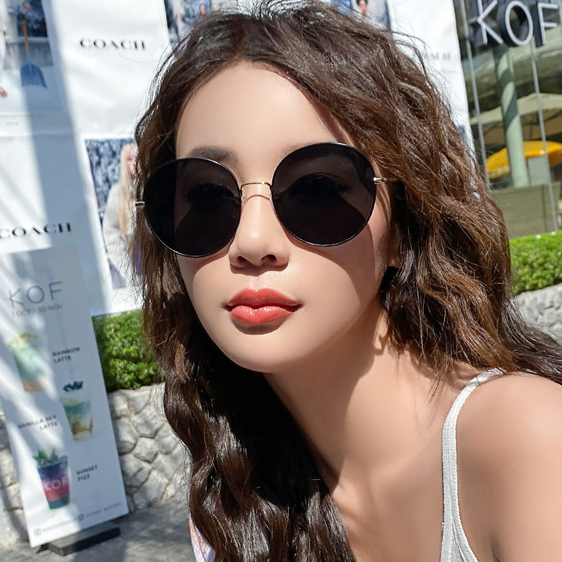 Sun Glasses 2019 New Tide Women Han Edition Polarized Sunglasses Online Red Little Red Book Identical to the Ins Glasses Big Face