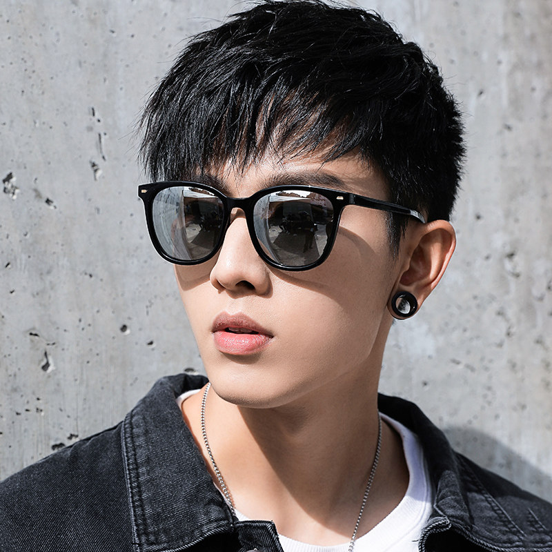 Sun Glasses 2019 New Tide Male Gm Myopia Sunglasses Online Red the same polarized glasses Female Korean version Tide Big Face slim