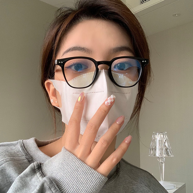 Black frame anti-radiation anti-blue light net red glasses myopia female decoration Korean version of the tide eye men's tide flat light plain face artifact