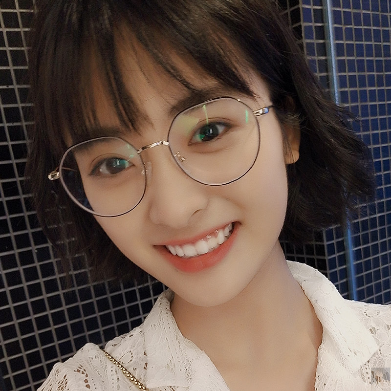 Korean version of the finished myopia glasses female street shot glasses frame net red models have degrees tide retro Harajuku style ulzzang